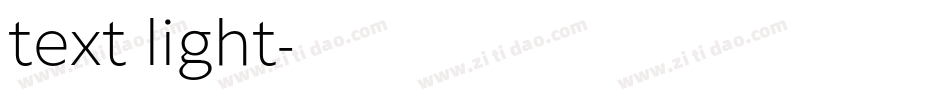 text light字体转换